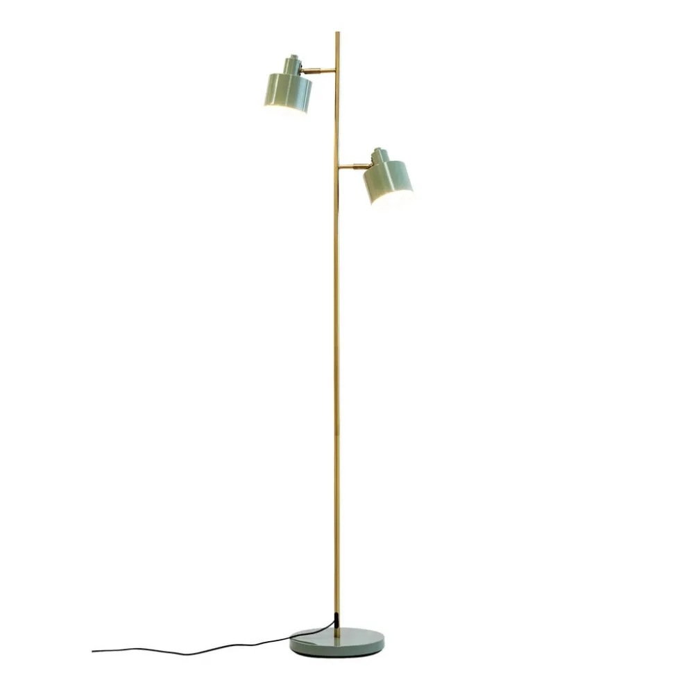 Dyberg Larsen Ocean vloerlamp, olijf, hoogte 160 cm, metaal