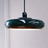 Dyberg Larsen Planet hanglamp, donkergroen, Ø 40 cm, metaal