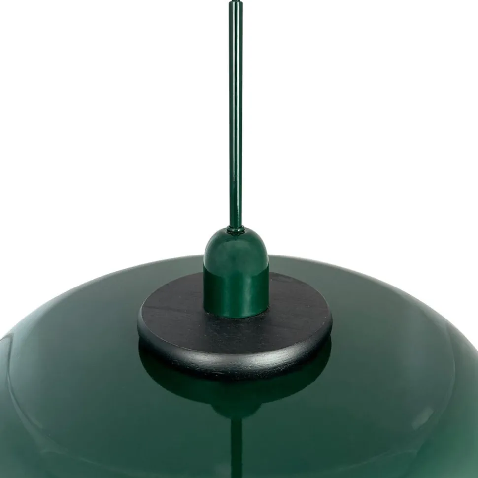 Dyberg Larsen Planet hanglamp, donkergroen, Ø 40 cm, metaal