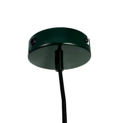 Dyberg Larsen Planet hanglamp, donkergroen, Ø 40 cm, metaal