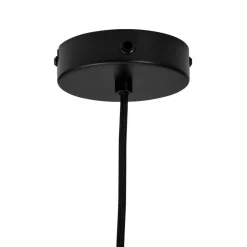 Dyberg Larsen Princess hanglamp, opaal/zwart, Ø 28 cm