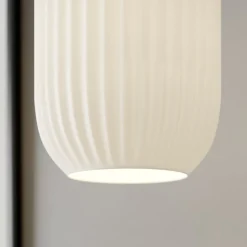 DYBERG LARSEN Riflet glazen hanglamp, Ø 14 cm
