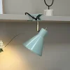 Dyberg Larsen Slaap klemlamp, mintgroen, Ø 15 cm, staal