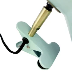 Dyberg Larsen Slaap klemlamp, mintgroen, Ø 15 cm, staal