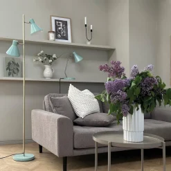 Dyberg Larsen Sleep vloerlamp, mintgroen, hoogte 165 cm, staal