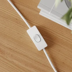 Dyberg Larsen Stockholm tafellamp E14, 43 cm wit