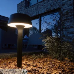 Dyberg Larsen Valencia padlamp op zonne-energie, zwart