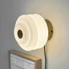 Dyberg Larsen, Wandlamp Diva, messingkleurig, Ø 16 cm