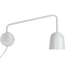 Dyberg Larsen wandlamp Manchester, wit, projectie 45 cm