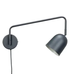 Dyberg Larsen wandlamp Manchester, grijs, projectie 45 cm