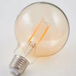 E27 LED gloeidraadlamp 6W 500lm, amber 1.800K
