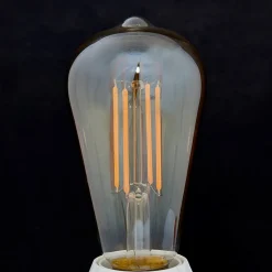 E27 LED rustieke lamp 6W 500lm amber 2 per set