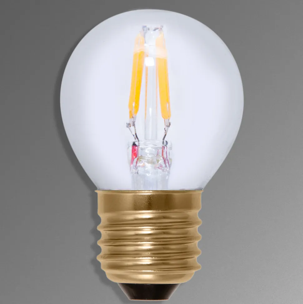 E27 3W 922 LED druppellamp in kooldraad look