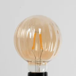 E27 3,8W LED G95 2700K 340lm Rillen amber per 2