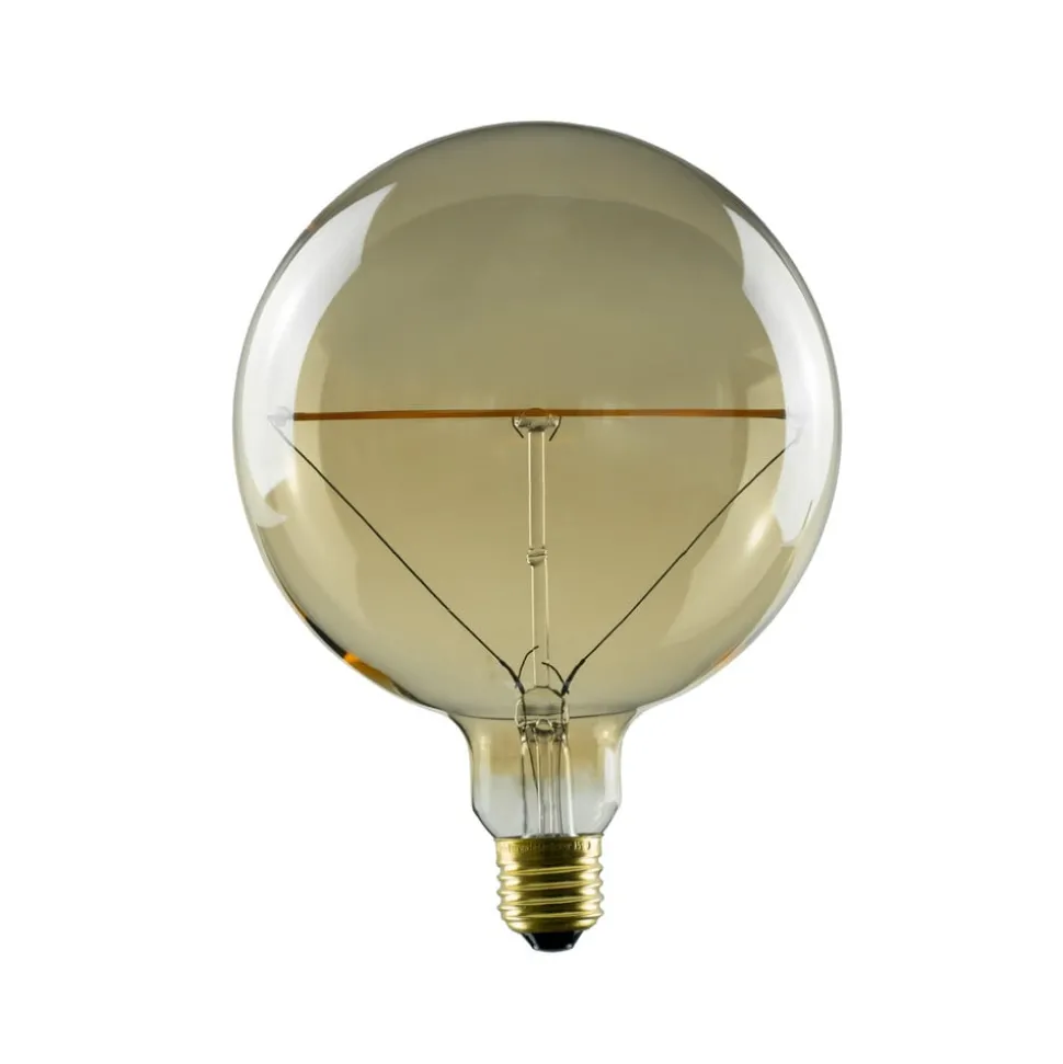 E27 5W LED globe lamp Ø15cm vintage goud 1.900K