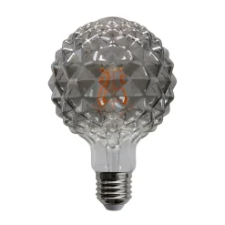 E27 3,8W LED lamp G95 918 structuur smoke 5/set