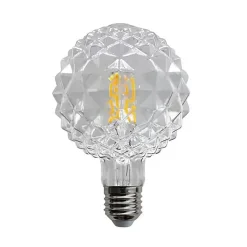 E27 3,8W LED lamp G95 2700K structuur helder 5/set