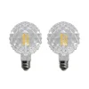 E27 3,8W LED lamp G95 2700K structuur helder 2/set