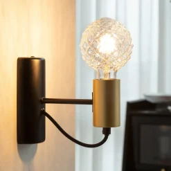 E27 3,8W LED lamp G95, 2700K, structuur, helder