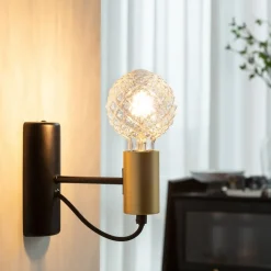 E27 3,8W LED lamp G95, 2700K, structuur, helder