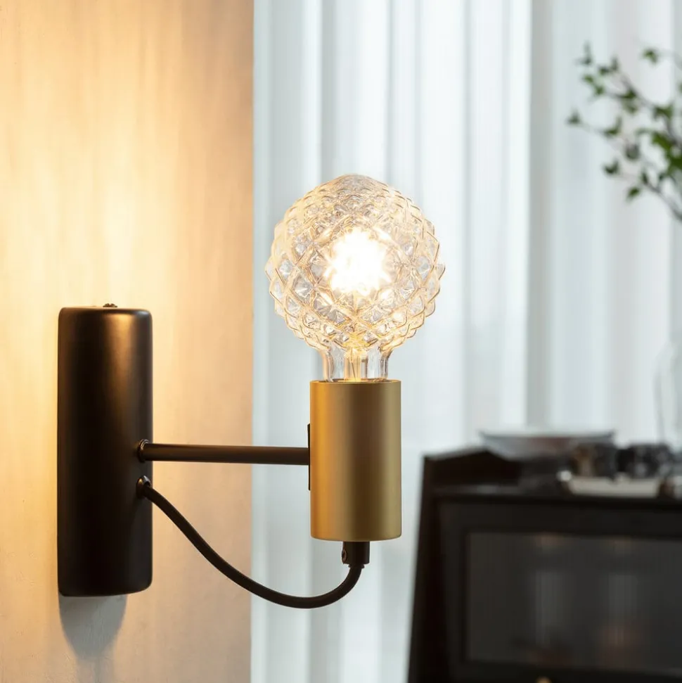 E27 3,8W LED lamp G95, 2700K, structuur, helder