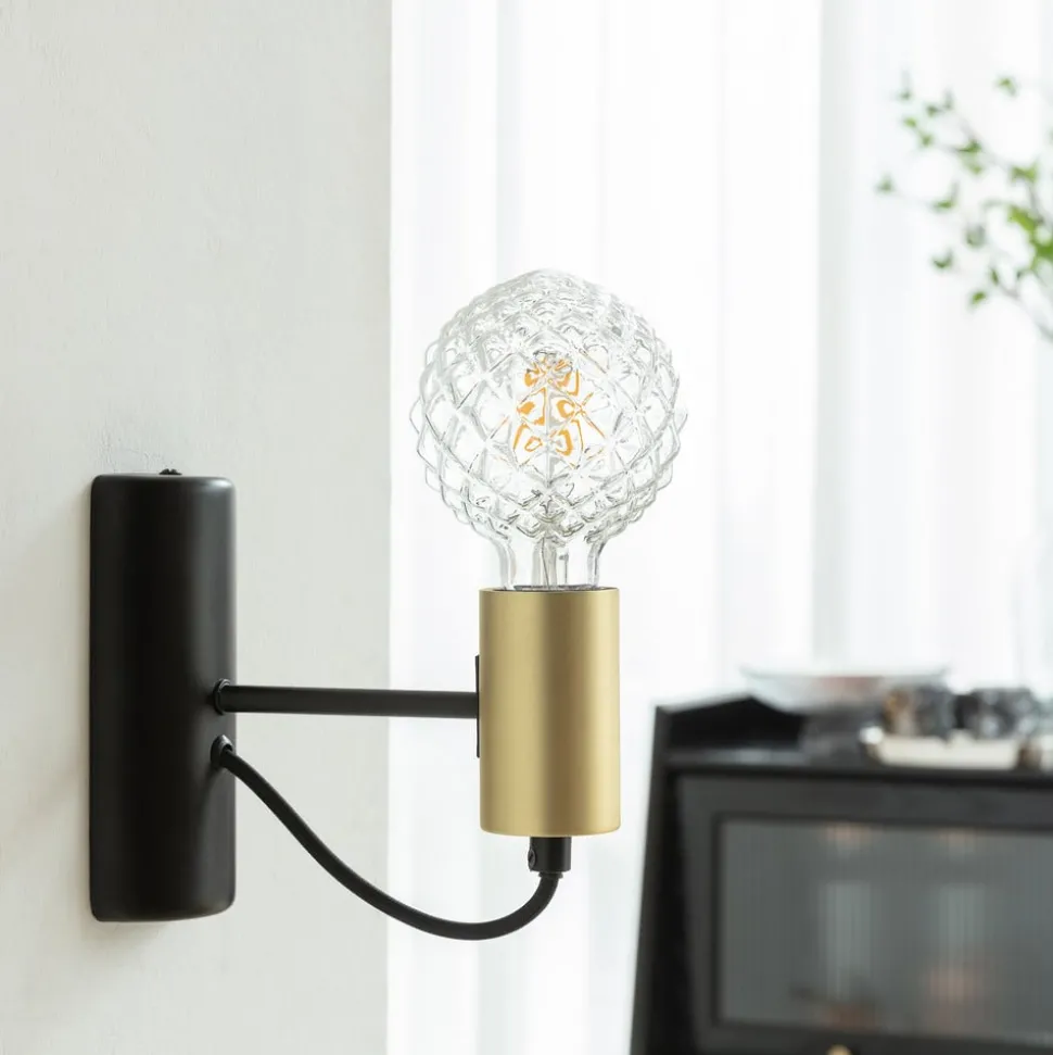 E27 3,8W LED lamp G95, 2700K, structuur, helder