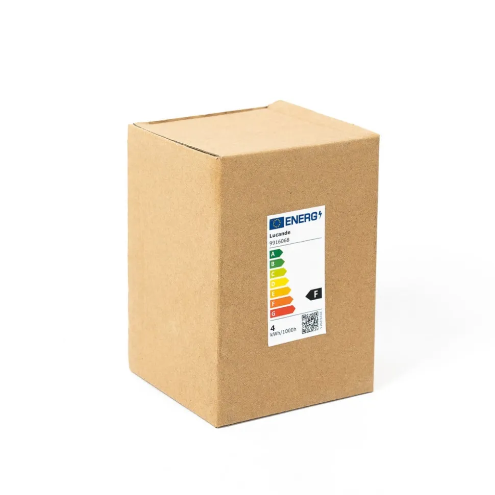 E27 3,8W LED lamp G95, 2700K, structuur, helder