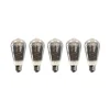 E27 4,9W LED rustieke lamp 90lm smoke 5 per set