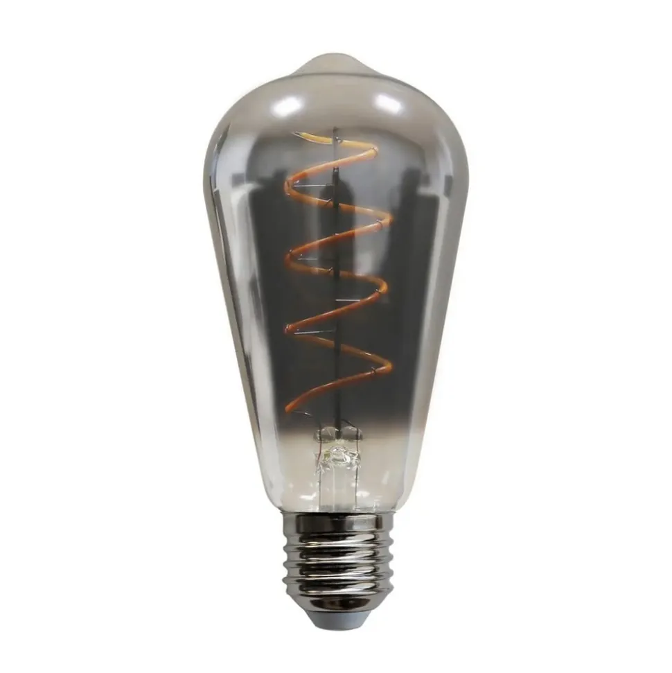 E27 4,9W LED rustieke lamp 90lm smoke 5 per set