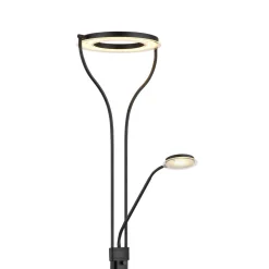Ebro LED uplighter met LED leeslamp, dimbaar