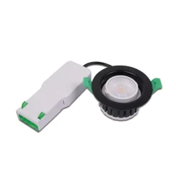 Eco R 68 LED inbouwspot, wit, Ø 9 cm, metaal, IP65, CCT