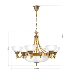 Edele kroonluchter NOAM, 75 cm