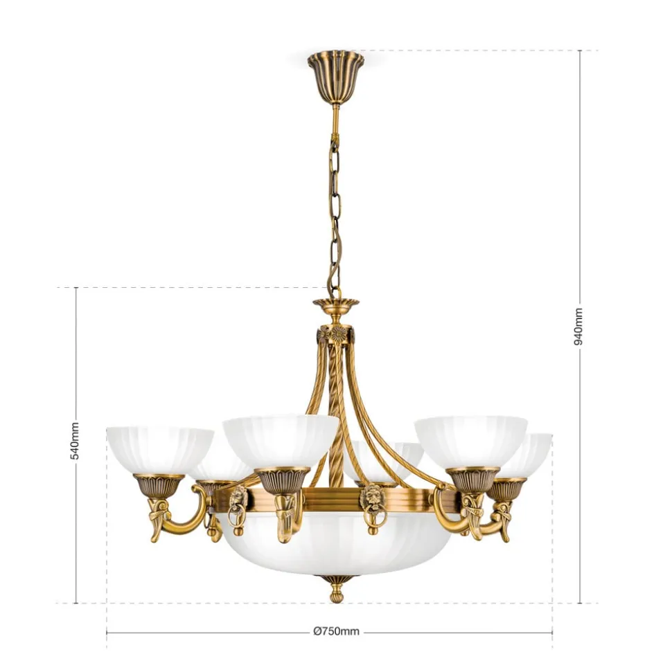 Edele kroonluchter NOAM, 75 cm