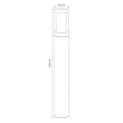 EDELSTAHL tuinpadverlichting 1257 zeewaterbestendig 100cm