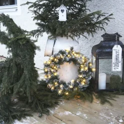 Edmonton krans met 30 LEDs, 50 cm