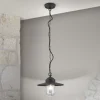 Edward buiten hanglamp, antraciet, Ø 27,5 cm, aluminium