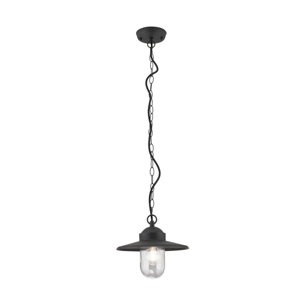 Edward buiten hanglamp, antraciet, Ø 27,5 cm, aluminium