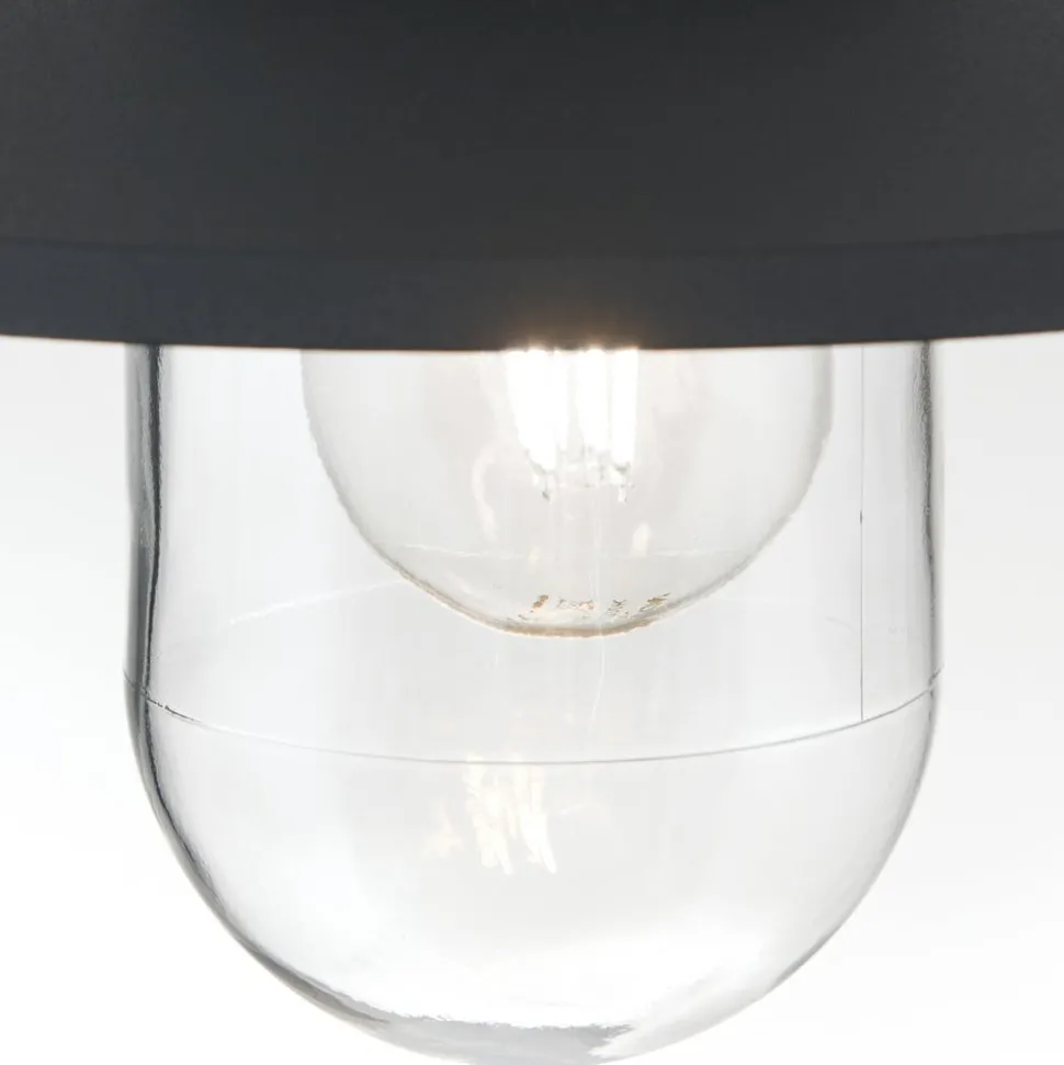 Edward buiten hanglamp, antraciet, Ø 27,5 cm, aluminium