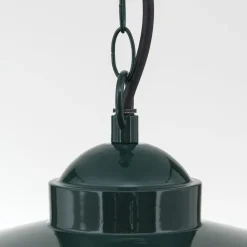 Edward buiten hanglamp, groen, Ø 27,5 cm, aluminium/glas