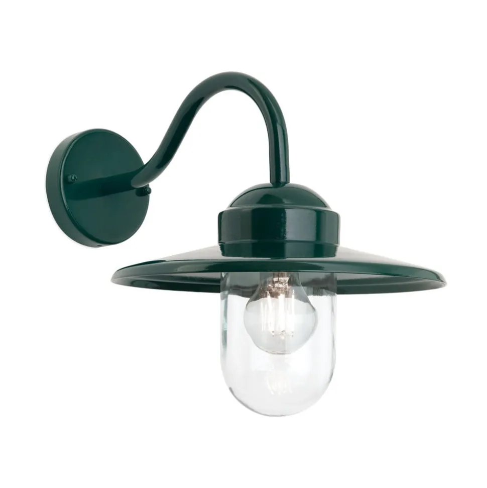 Edward buitenwandlamp in vintage stijl donkergroen