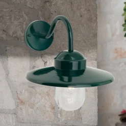 Edward buitenwandlamp in vintage stijl donkergroen