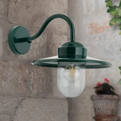 Edward buitenwandlamp in vintage stijl donkergroen
