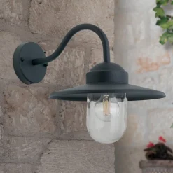 Edward buitenwandlamp in vintage stijl antraciet