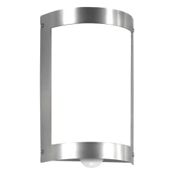 Eenvoudige buitenwandlamp Marco 3, met sensor