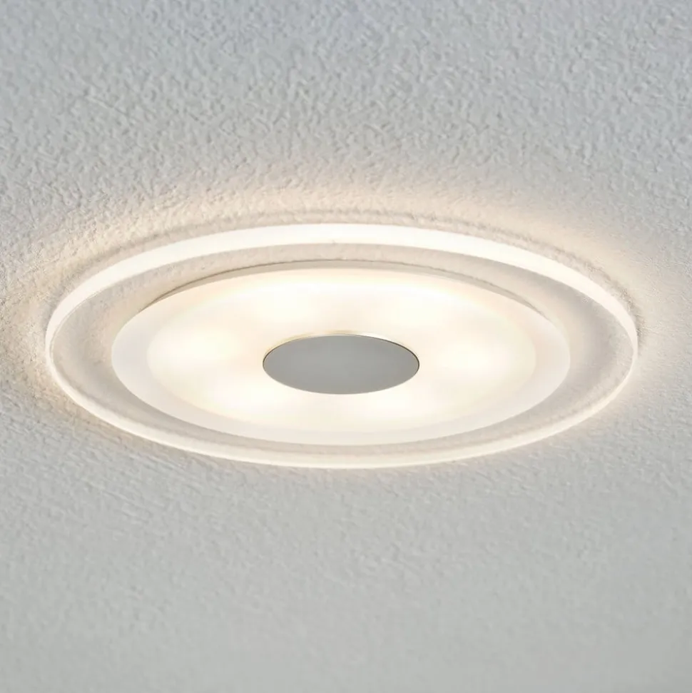 Eenvoudige led-inbouwspot Whirl, 3-delige set