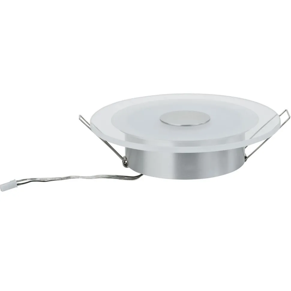 Eenvoudige led-inbouwspot Whirl, 3-delige set