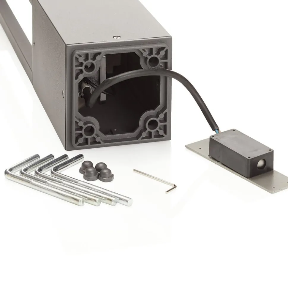 Effectieve LED wegenlamp Agra donkergrijs