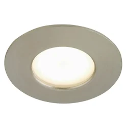 Efficiënte LED inbouwspot Nikas IP44 nikkel