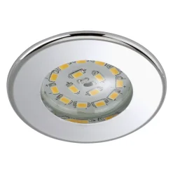 Efficiënte LED inbouwspot Nikas IP44 chroom