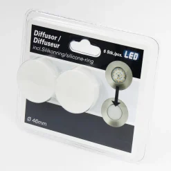 Efficiënte LED inbouwspot Nikas IP44 chroom